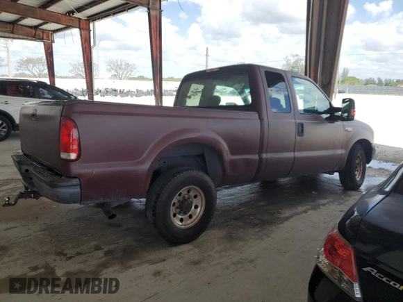 2004 Ford F-250 XL with VIN 1FTNX20L34EA06312, listed as a Copart auction lot 53779295 with 315,600 mi miles and Salvage title. Bid and sale history available at DreamBid. Image 3.
