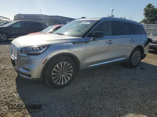2022 Lincoln Aviator Reserve with VIN 5LM5J7WCXNGL08068, listed as a Copart auction lot 56346605 with 62,000 mi miles and Salvage title. Bid and sale history available at DreamBid. Image 1.