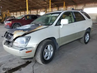 1999 Lexus RX 300 Luxury SUV with VIN JT6HF10U1X0045220, listed as a Copart auction lot 80391434 with 0 mi miles and Salvage Title. Bid and sale history available at carsss.com. Image 1.