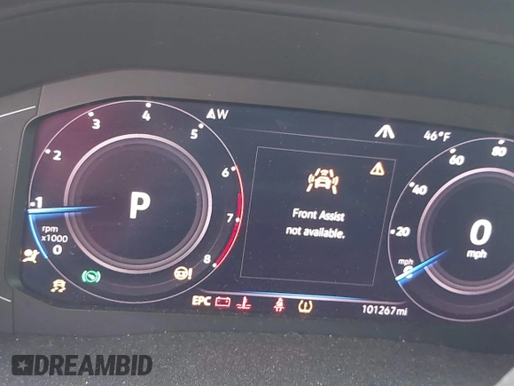 2019 Volkswagen Atlas SEL with VIN 1V2MR2CA4KC592087, listed as a IAAI auction lot 41961829 with 101,267 mi miles and . Bid and sale history available at DreamBid. Image 7.