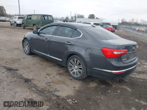 2014 Kia Cadenza Premium with VIN KNALN4D70E5139369, listed as a IAAI auction lot 41416910 with 174,118 mi miles. Bid and sale history available at carsss.com. Image 3.