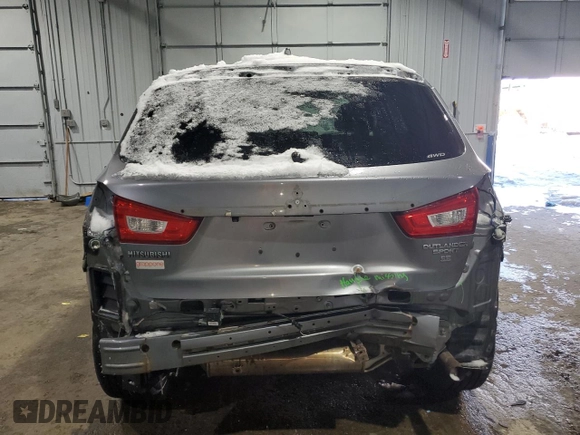 2018 Mitsubishi Outlander Sport SE 2.4 with VIN JA4AR3AW9JU001165, listed as a Copart auction lot 45495805 with 51,780 mi miles and Salvage Title. Bid and sale history available at carsss.com. Image 6.