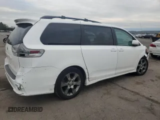 2012 Toyota Sienna SE with VIN 5TDXK3DC6CS185557, listed as a Copart auction lot 53316495 with 131,898 mi miles and Salvage Title. Bid and sale history available at carsss.com. Image 3.