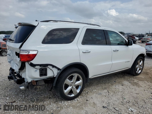 2013 Dodge Durango Citadel z VIN 1C4SDHET0DC617451, wystawiony jako Copart lot #54627075 z przebiegiem 139 414 mil mil oraz Szkoda całkowita • Salvage title. Historia ofert i sprzedaży dostępna na DreamBid. Obrazek 3.