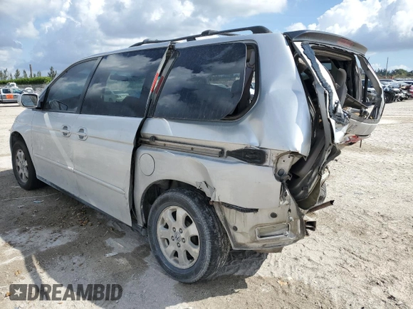 2004 Honda Odyssey EX-L with VIN 5FNRL18074B012405, listed as a Copart auction lot 45817425 with 275,855 mi miles and Salvage title. Bid and sale history available at DreamBid. Image 2.