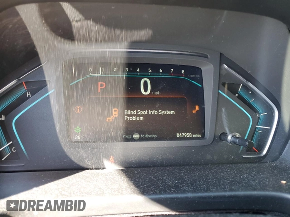 2020 Honda Odyssey EX with VIN 5FNRL6H54LB051900, listed as a Copart auction lot 45345905 with 47,958 mi miles and Salvage title. Bid and sale history available at DreamBid. Image 9.