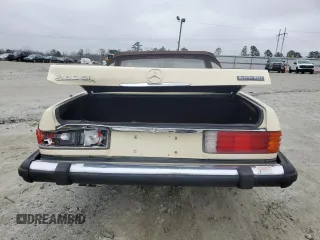 1984 Mercedes-Benz 380 SL with VIN WDBBA45A0EA013409, listed as a Copart auction lot 43208775 with 151,270 mi miles and Salvage Title. Bid and sale history available at carsss.com. Image 6.