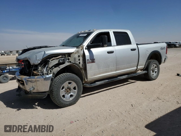 2018 Ram 2500 Tradesman with VIN 3C6UR5CLXJG160580, listed as a Copart auction lot 47655665 with 186,604 mi miles and Salvage title. Bid and sale history available at DreamBid. Image 1.