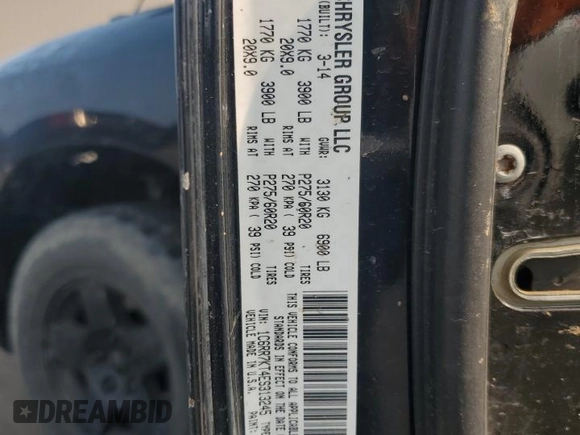 2014 Ram 1500 Express z VIN 1C6RR7KT4ES313245, wystawiony jako Copart lot #59291955 z przebiegiem 191 397 mil mil oraz Czysty tytuł • Clean title. Historia ofert i sprzedaży dostępna na DreamBid. Obrazek 12.