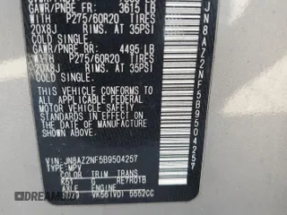 2011 Infiniti QX56 7-passenger with VIN JN8AZ2NF5B9504257, listed as a Copart auction lot 79693794 with 178,486 mi miles and Clean Title. Bid and sale history available at carsss.com. Image 13.