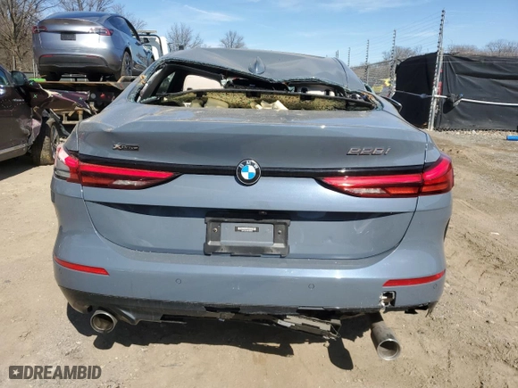 2021 BMW 2 Series 228i xDrive with VIN WBA73AK04M7H36753, listed as a Copart auction lot 46390795 with 14,987 mi miles and Salvage Title. Bid and sale history available at carsss.com. Image 6.