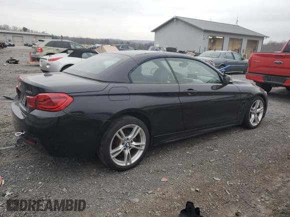 2018 BMW 4 Series 430i xDrive with VIN WBA4Z3C52JEA31741, listed as a Copart auction lot 83832124 with 46,386 mi miles and Salvage Title. Bid and sale history available at DreamBid. Image 3.