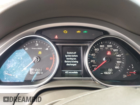 2014 Audi Q7 3.0L TDI Prestige with VIN WA1VMBFE9ED016362, listed as a Copart auction lot 41605365 with 156,321 mi miles and Clean Title. Bid and sale history available at carsss.com. Image 9.