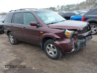 2007 Honda Pilot EX-L with VIN 2HKYF18547H540634, listed as a IAAI auction lot 41794248 with 162,983 mi miles. Bid and sale history available at carsss.com. Image 1.
