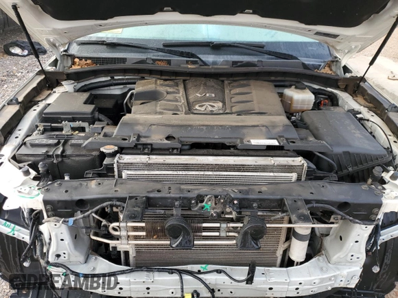 2017 Infiniti QX80 with VIN JN8AZ2NE8H9161010, listed as a Copart auction lot 72314114 with 63,025 mi miles and Salvage Title. Bid and sale history available at carsss.com. Image 12.