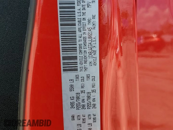 2018 Jeep Wrangler Unlimited Sahara with VIN 1C4BJWEG4JL802145, listed as a Copart auction lot 61931555 with 119,681 mi miles and Salvage title. Bid and sale history available at DreamBid. Image 13.