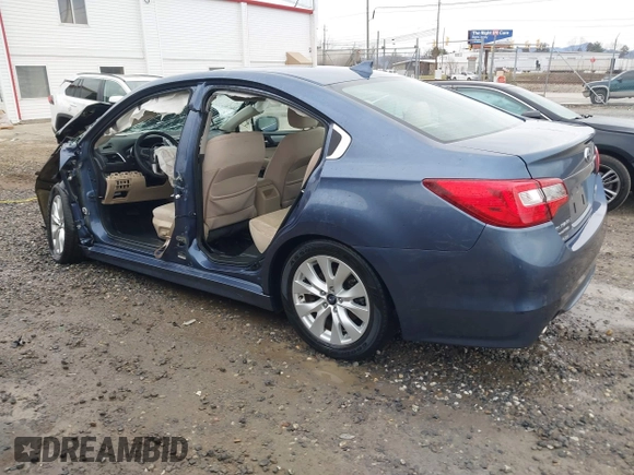 2017 Subaru Legacy Premium with VIN 4S3BNAC63H3015702, listed as a IAAI auction lot 41718005 with 48,392 mi miles and . Bid and sale history available at DreamBid. Image 3.