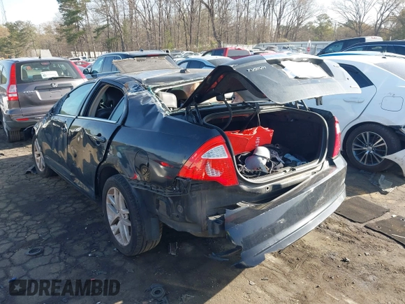 2012 Ford Fusion SEL with VIN 3FAHP0JG5CR347540, listed as a IAAI auction lot 41834383 with 1 mi miles. Bid and sale history available at carsss.com. Image 3.