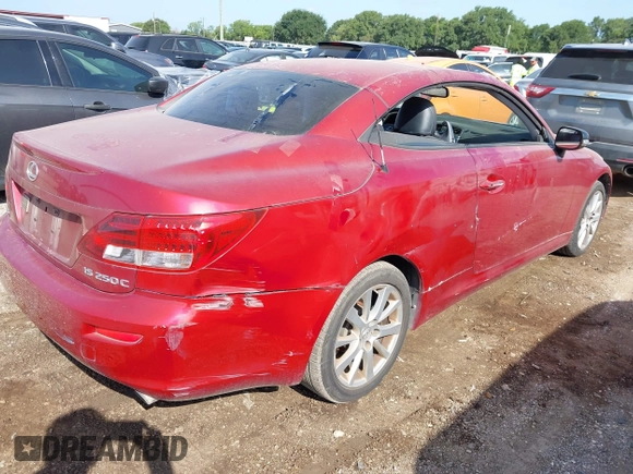 2010 Lexus IS 250 C with VIN JTHFF2C29A2512412, listed as a IAAI auction lot 42526554 with 228,082 mi miles and . Bid and sale history available at DreamBid. Image 4.