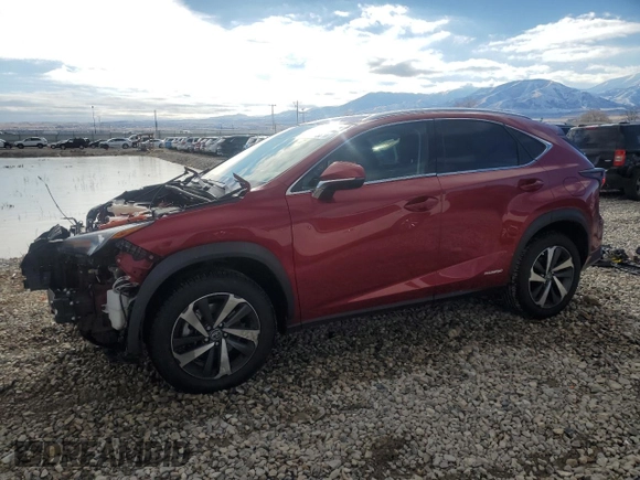 2020 Lexus NX with VIN JTJGJRDZ0L2143996, listed as a Copart auction lot 87661585 with 47,307 mi miles and Salvage Title. Bid and sale history available at carsss.com. Image 1.