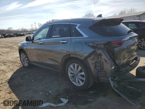 2019 Infiniti QX50 Essential with VIN 3PCAJ5M33KF117370, listed as a Copart auction lot 46537675 with 65,209 mi miles and Salvage Title. Bid and sale history available at DreamBid. Image 2.