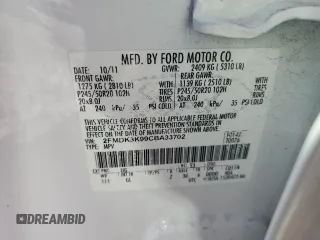 2012 Ford Edge Limited with VIN 2FMDK3K99CBA33702, listed as a Copart auction lot 46500505 with 181,050 mi miles and Salvage Title. Bid and sale history available at carsss.com. Image 13.