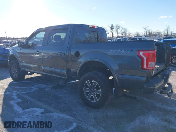 2015 Ford F-150 XLT with VIN 1FTEW1EP9FFC81723, listed as a IAAI auction lot 41258095 with 90,718 mi miles. Bid and sale history available at carsss.com. Image 3.
