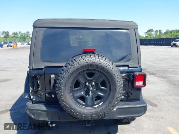 2018 Jeep Wrangler Unlimited Sport with VIN 1C4HJXDN3JW198375, listed as a IAAI auction lot 41965568 with 106,418 mi miles and . Bid and sale history available at DreamBid. Image 16.