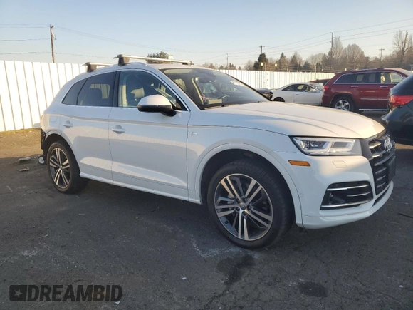 2020 Audi Q5 S line Prestige with VIN WA1F2AFY8L2088905, listed as a Copart auction lot 86756334 with 38,605 mi miles and Salvage Title. Bid and sale history available at carsss.com. Image 4.