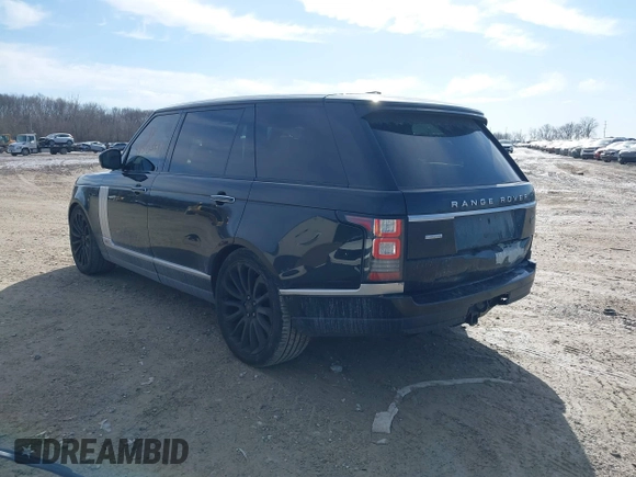 2017 Land Rover Range Rover with VIN SALGW3FE0HA330415, listed as a IAAI auction lot 41503447 with 128,104 mi miles and . Bid and sale history available at DreamBid. Image 3.