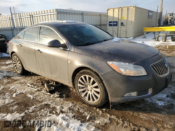2011 Buick Regal CXL RL4 with VIN W04GS5ECXB1007019, listed as a Copart auction lot 45135225 with 160,820 mi miles and Salvage title. Bid and sale history available at DreamBid. Image 4.