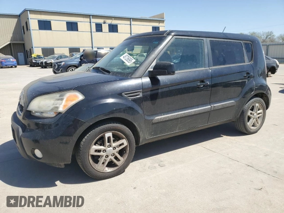 2011 Kia Soul + with VIN KNDJT2A22B7216109, listed as a Copart auction lot 48726895 with 277,440 mi miles and Salvage Title. Bid and sale history available at DreamBid. Image 1.