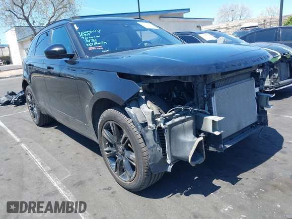 2019 Land Rover Range Rover Velar R-Dynamic SE with VIN SALYL2EXXKA217654, listed as a IAAI auction lot 42019943 with 63,332 mi miles. Bid and sale history available at carsss.com. Image 1.