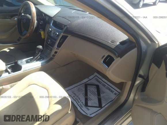 2008 Cadillac CTS RWD w/1SB with VIN 1G6DR57V280215349, listed as a IAAI auction lot 41363001 with 163,868 mi miles. Bid and sale history available at carsss.com. Image 5.