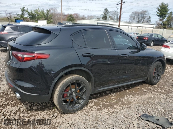 2019 Alfa Romeo Stelvio Ti with VIN ZASPAKBN3K7C55789, listed as a Copart auction lot 51557835 with 105,118 mi miles and Salvage title. Bid and sale history available at DreamBid. Image 3.
