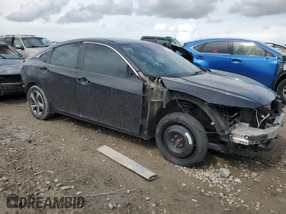 2020 Honda Civic LX with VIN 2HGFC2F62LH594407, listed as a Copart auction lot 51009925 with Not Provided miles and Salvage Title. Bid and sale history available at DreamBid. Image 4.