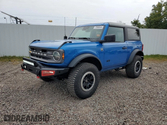 2022 Ford Bronco with VIN 1FMDE5CP6NLA87946, listed as a Copart auction lot 72008544 with 28,405 mi miles and Salvage Title. Bid and sale history available at DreamBid. Image 1.