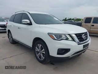 2018 Nissan Pathfinder SV z VIN 5N1DR2MM7JC621456, wystawiony jako IAAI lot #42053625 z przebiegiem 95 226 mil mil oraz . Historia ofert i sprzedaży dostępna na DreamBid. Obrazek 1.