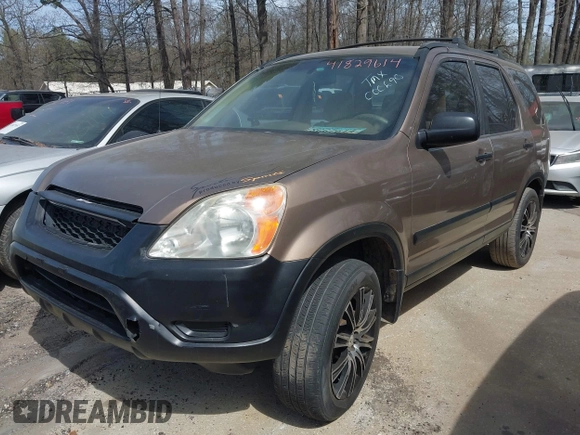 2002 Honda CR-V LX with VIN JHLRD68422C000690, listed as a IAAI auction lot 41829614 with 295,589 mi miles and . Bid and sale history available at carsss.com. Image 2.
