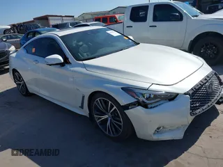 2018 Infiniti Q60 Sport with VIN JN1EV7EK5JM341188, listed as a IAAI auction lot 41990535 with 52,640 mi miles and . Bid and sale history available at DreamBid. Image 1.