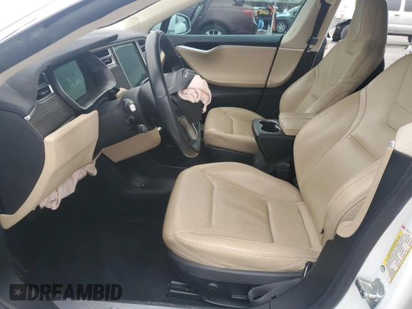 2016 Tesla Model S 90D with VIN 5YJSA1E24GF129280, listed as a Copart auction lot 50654395 with 118,711 mi miles and Salvage Title. Bid and sale history available at DreamBid. Image 7.