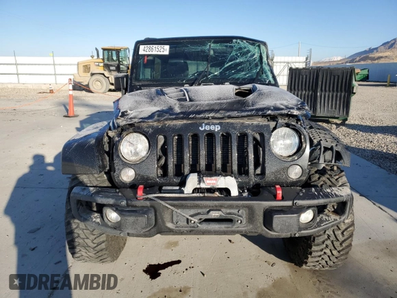 2016 Jeep Wrangler Unlimited Rubicon Hard Rock with VIN 1C4HJWFG5GL197439, listed as a Copart auction lot 42861525 with 74,082 mi miles and Salvage Title. Bid and sale history available at carsss.com. Image 5.