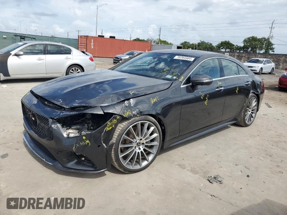 2020 Mercedes-Benz CLS with VIN WDD2J5JB1LA050560, listed as a Copart auction lot 78264504 with 35,490 mi miles and Salvage Title. Bid and sale history available at carsss.com. Image 1.