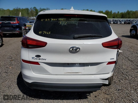 2020 Hyundai Tucson SE z VIN KM8J2CA41LU157465, wystawiony jako Copart lot #54726895 z przebiegiem 59 595 mil mil oraz Szkoda całkowita • Salvage title. Historia ofert i sprzedaży dostępna na DreamBid. Obrazek 6.