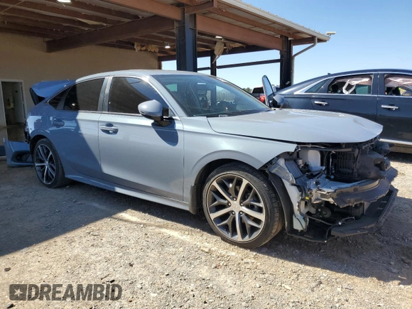 2022 Honda Civic Sedan Touring with VIN 2HGFE1F99NH306707, listed as a Copart auction lot 47847885 with 50,259 mi miles and Salvage Title. Bid and sale history available at carsss.com. Image 4.