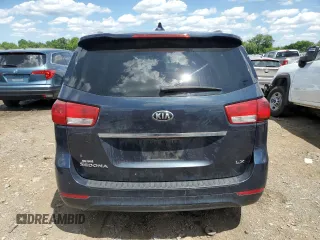 2016 Kia Sedona LX with VIN KNDMB5C10G6134592, listed as a Copart auction lot 56881974 with 137,797 mi miles and Salvage Title. Bid and sale history available at carsss.com. Image 6.