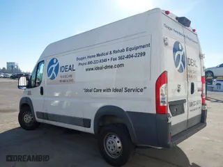 2017 Ram ProMaster Cargo Van with VIN 3C6TRVBG2HE549882, listed as a IAAI auction lot 41135506 with 221,688 mi miles. Bid and sale history available at carsss.com. Image 3.