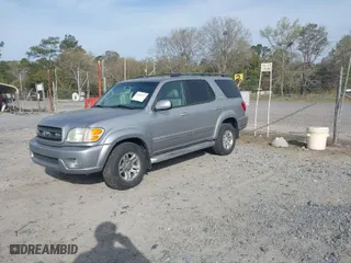2004 Toyota Sequoia SR5 with VIN 5TDZT34A14S235027, listed as a IAAI auction lot 41853637 with 339,948 mi miles. Bid and sale history available at carsss.com. Image 2.