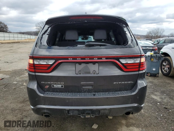 2021 Dodge Durango Citadel with VIN 1C4SDJET5MC788672, listed as a Copart auction lot 46443125 with 81,257 mi miles and Salvage title. Bid and sale history available at DreamBid. Image 6.