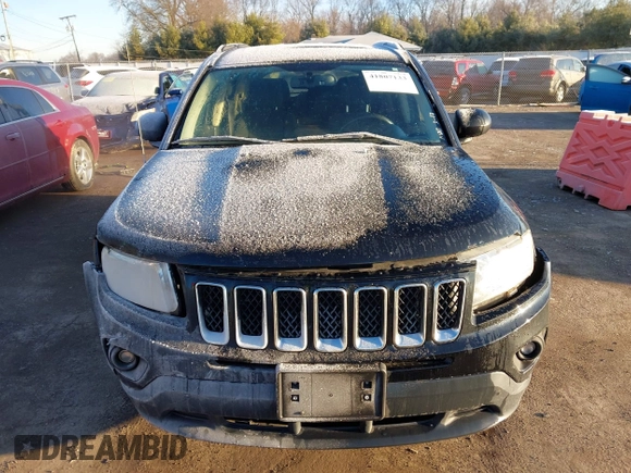 2012 Jeep Compass Latitude with VIN 1C4NJDEB5CD697957, listed as a IAAI auction lot 41807133 with 105,873 mi miles. Bid and sale history available at carsss.com. Image 12.